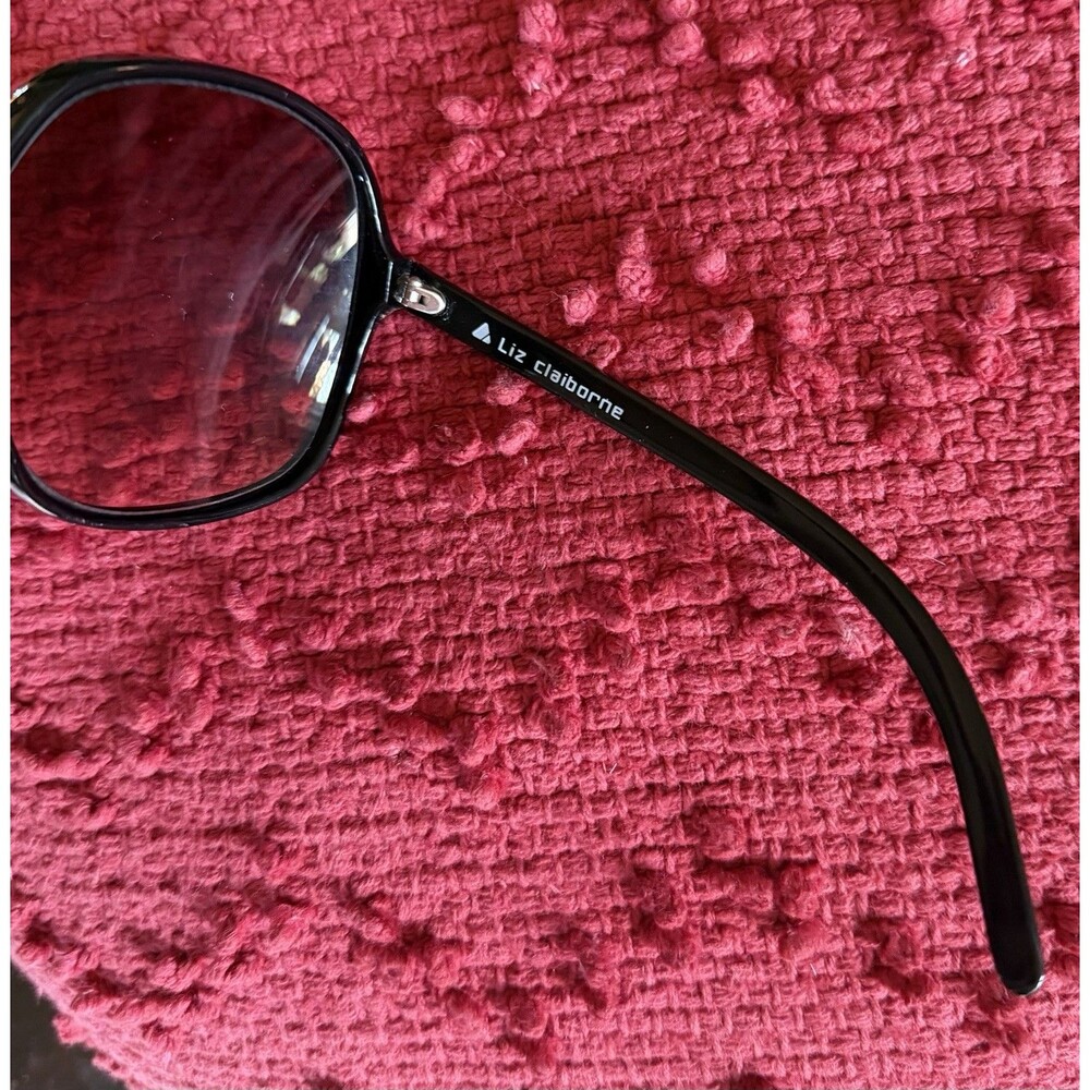 RARE VTG Liz Claiborne Eyeglasses Oversized 1980s LC 19 BLK Prescription Glasses - Picture 4 of 11